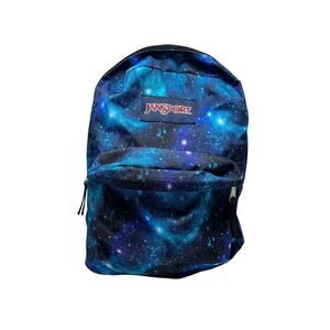Jansport SuperBreak Blue Galaxy Celestial Backpack Travel School Commute Unisex